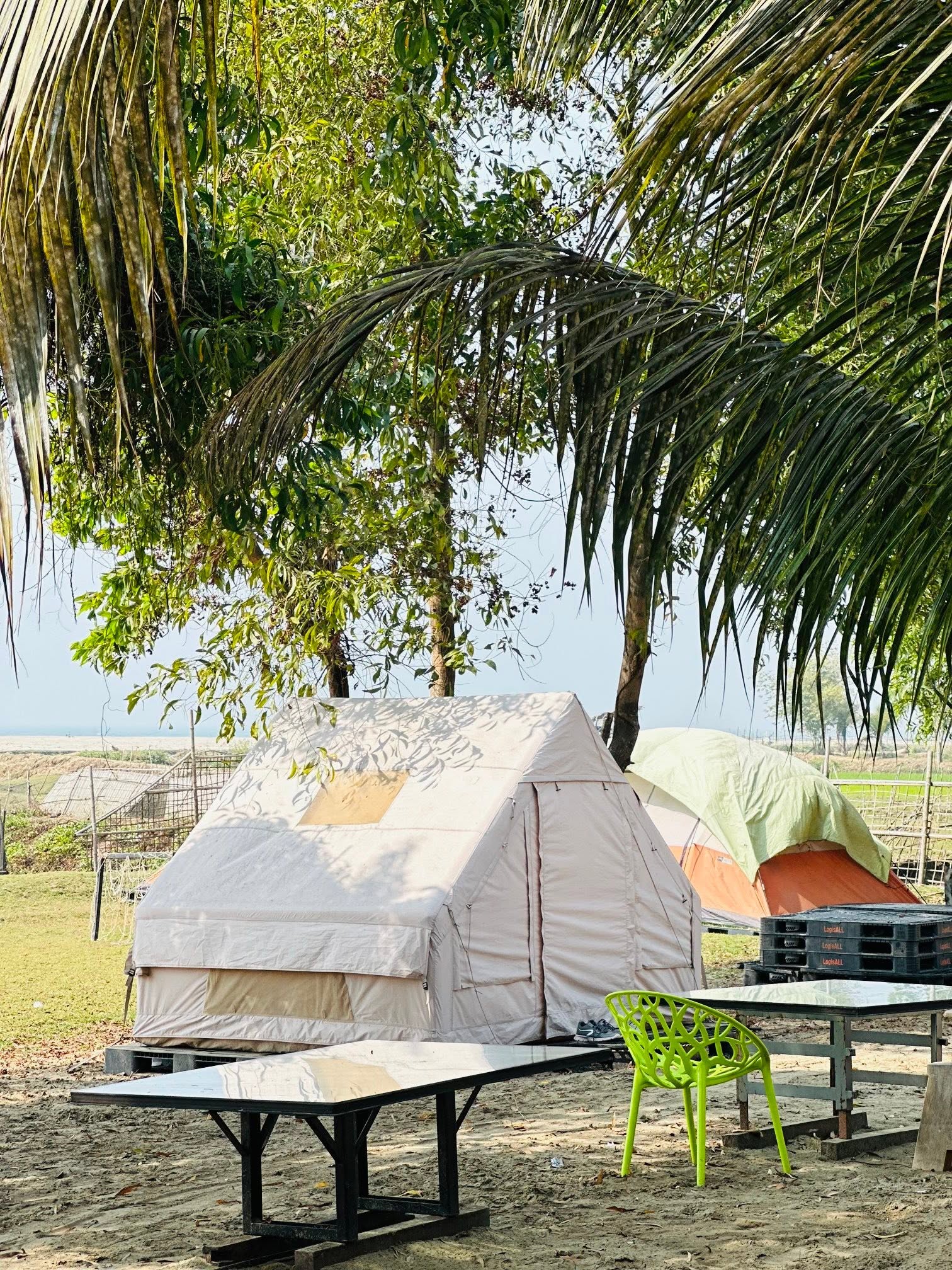Glamping Cabin Tent by Shore