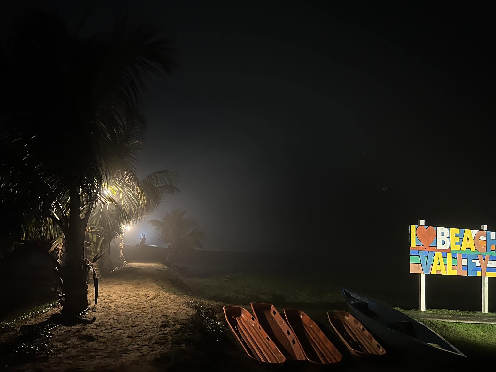 CAMPiN COX Night Kayaks and Beach Valley Sign